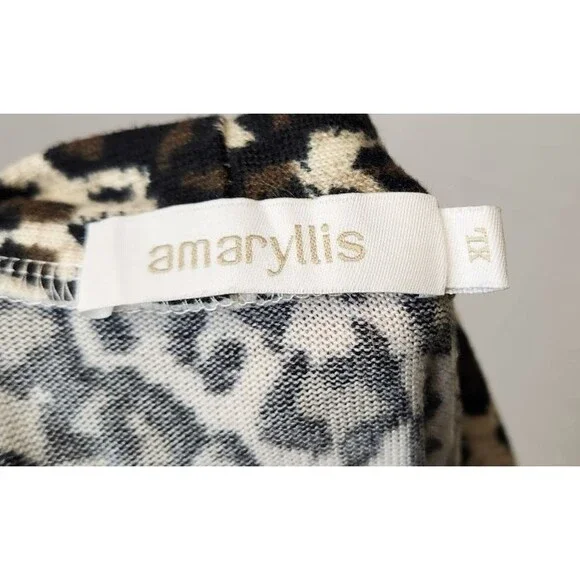 Animal Print Glam Cardigan Womens XL On Trend Luxe Casual - Picture 5 of 9